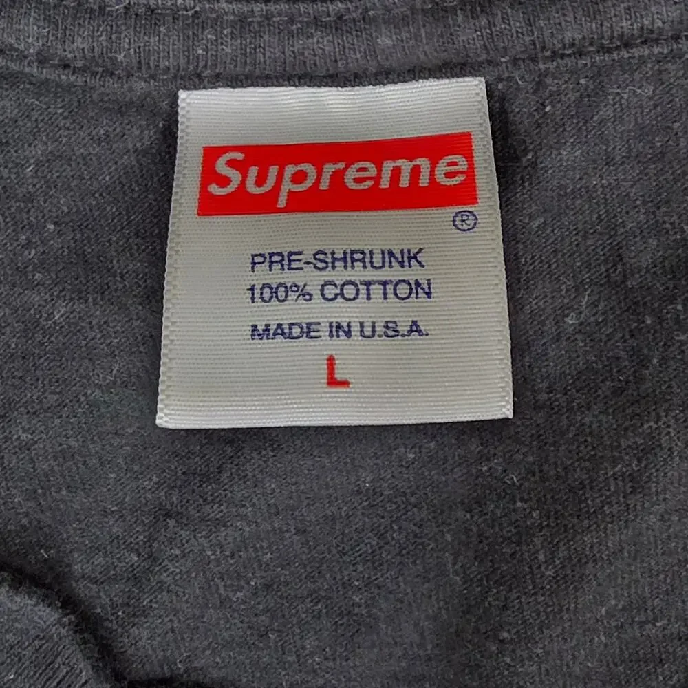 SUPREME AUTHENTIC MEN'S “AUTHORIZED DEALER” "WORE THIS NEW" TEE – SIZE L – BLACK - Picture 3 of 8